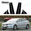 8Pcs Car Window Pillar Posts Door Trim Stickers for Hyundai i35 Elantra Elantra Avante 2011-2016 Glossy Black Decoration Cover