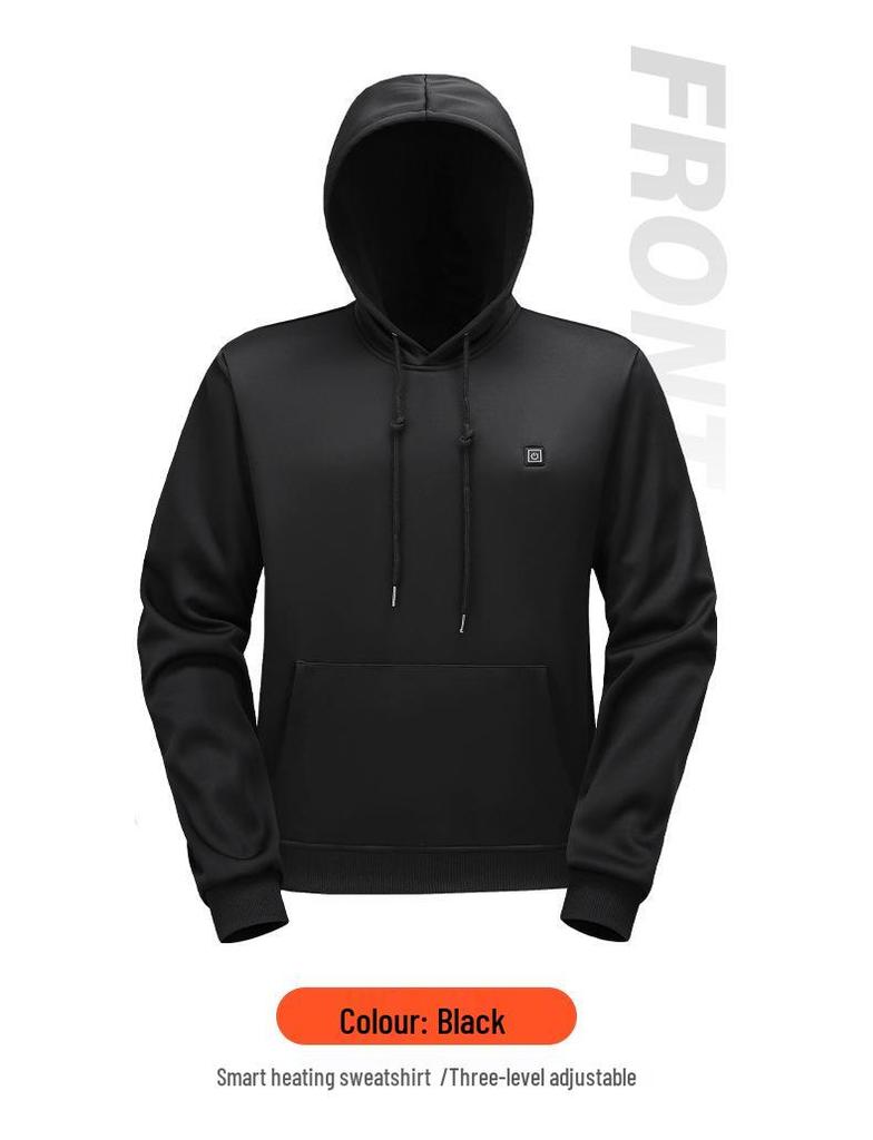 Unisex Smart USB Heated Hoodie with Constant Temperature and Plush Lining