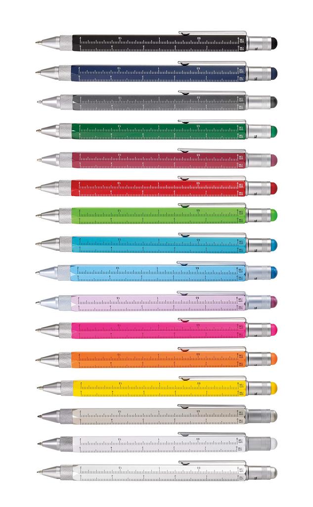 TROIKA Multi Ballpoint Pen Construction Metallic Gray PIP20/TI