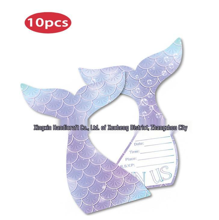 In-Stock Mermaid Birthday Party Invitations & Decorations