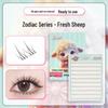 Manga Style Glue-free Self-Adhesive False Eyelashes: Wild Rabbit Clusters, Dense Curl, Large Capacity for a Natural Look