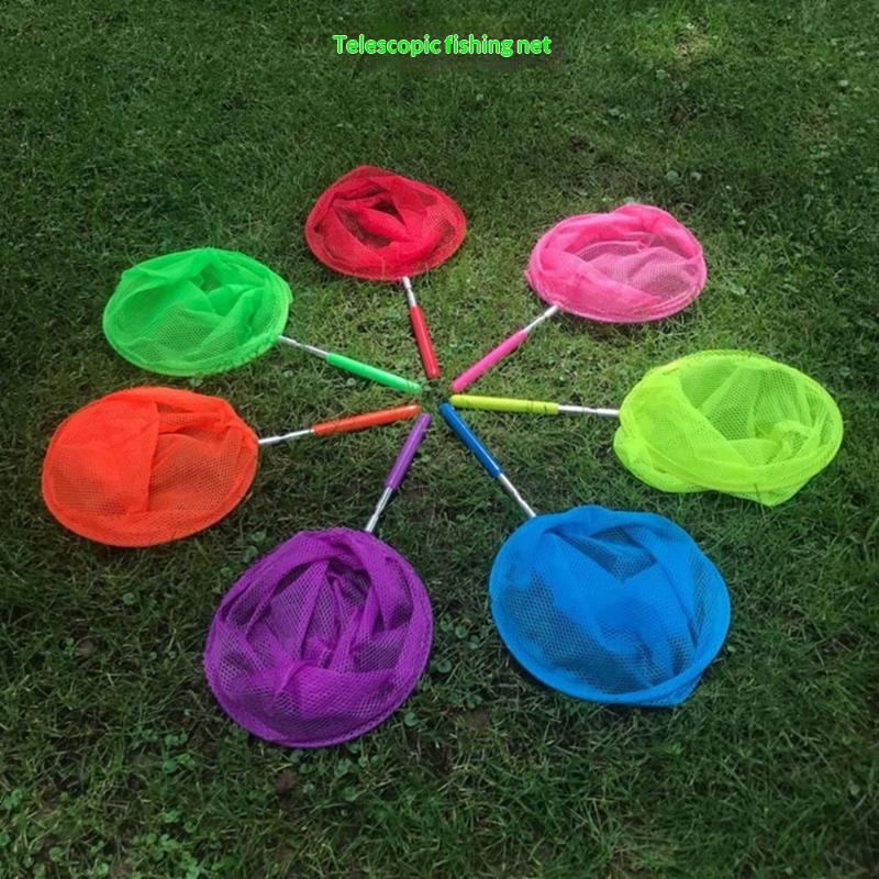 1/2/5Pcs Retractable Fishing Net Insect Butterfly Dragonfly Net Outdoor Portable Fishing Net Children Fun Game Fishing Toys