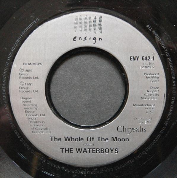 

7-дюймовая пластинка WATERBOYS The Whole Of The Moon ENY642 Ensign 1991 UK Rock Б/у