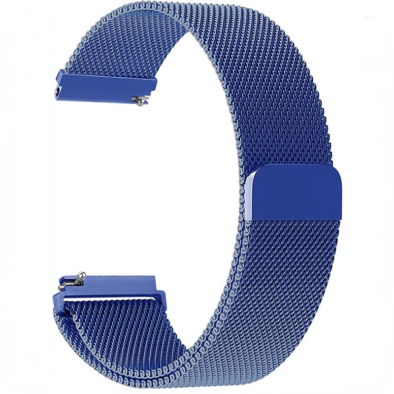 22mm 20mm Milanese Loop Strap For Amazfit Active 2 GTS/GTR 4 Samsung Watch7/6/5/4 Metal Bracelet Huawei Watch GT5-4-3-2 Pro Band