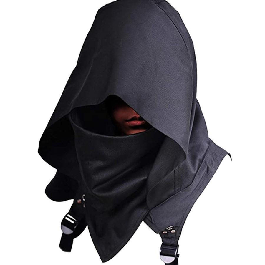 Cyberpunk Hooded Cloak for Halloween & Medieval Role-Play