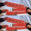 New Year Wedding Photo Props: License & Banner Posing Game
