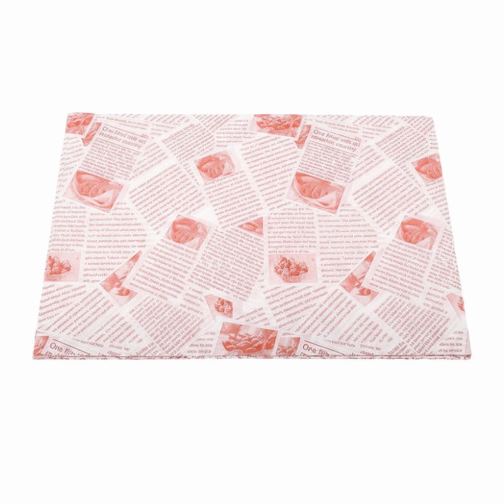 50pcs Non-Stick Baking Paper Oil-Proof Fryer Paper Disposable Sandwich Wrapping Paper  Pizza