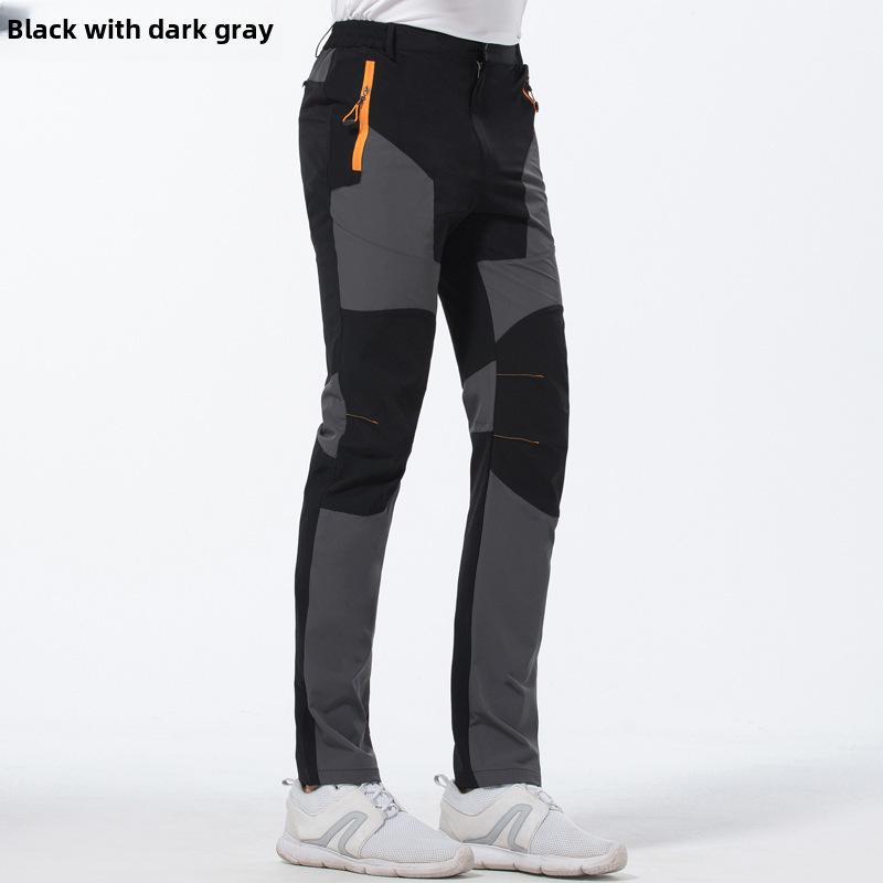 Pánské nepromokavé strečové horolezecké kalhoty – Větruodolné, Odolné proti oděru, Rychleschnoucí a Prodyšné.