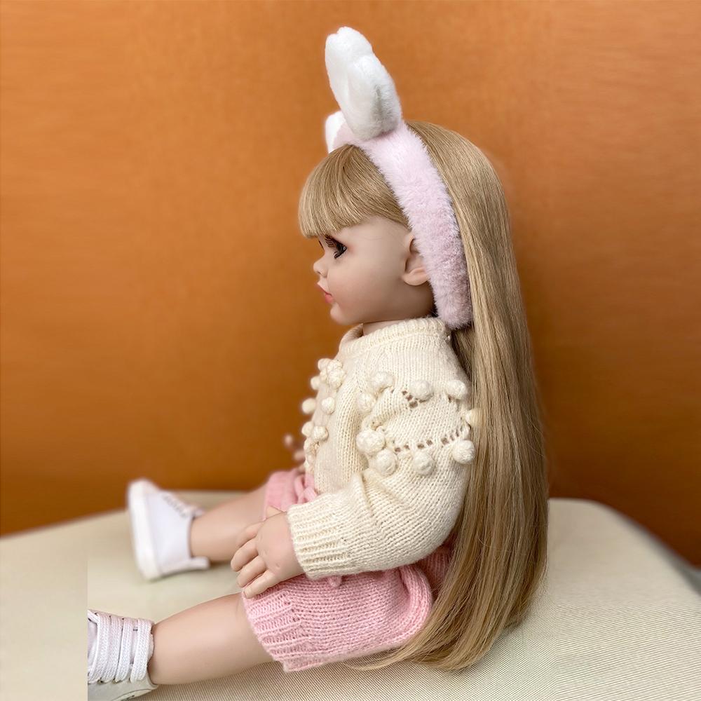 55 см куклы реборн реалистичные полностью силиконовые детские Bebe виниловые куклы — фото 3