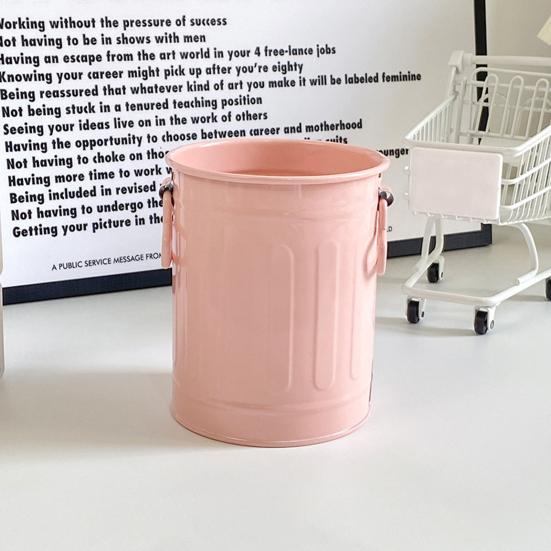 Kreslený držák na tužky Kovový úložný organizér na pera tužky gumy pastelky fixy Velkokapacitní stolní stojan na tužky pro kancelář školu