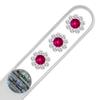 Mont Bleu 3 Flowers Crystal Nail File LE-13