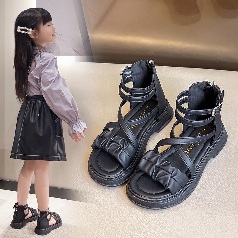 Fairy Style Roman Sandals - Soft Sole, Thick-Soled, Versatile Flat Beach Shoes for Summer 2026.
