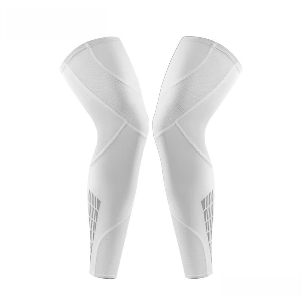 1 Pair UV Protection Full Length Leg Sleeves Sports Compression  for Men Women, Running, Basketball