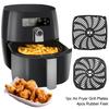 Square Air Fryer Mat Round Air Fryer Grill Plates Rack Parts Air Fryer Grill Pan  Replacement Tray