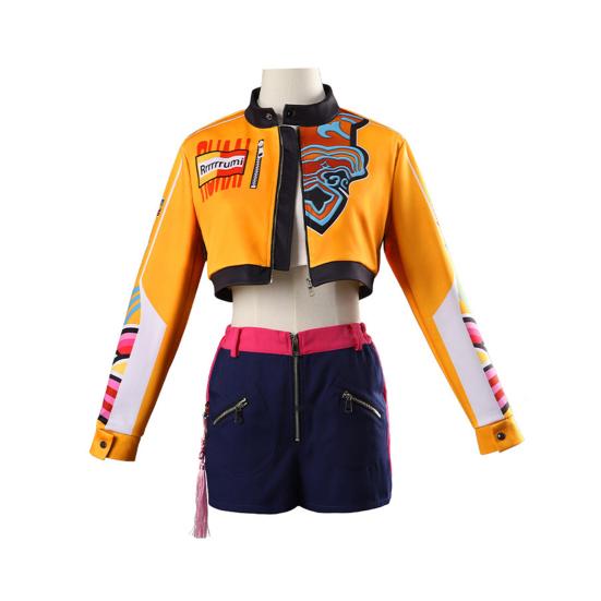 Adult Demon Hunters Costumes for Women Halloween Cosplay Outfit Anime Characters Dress-up Accessory for Movies Fans
