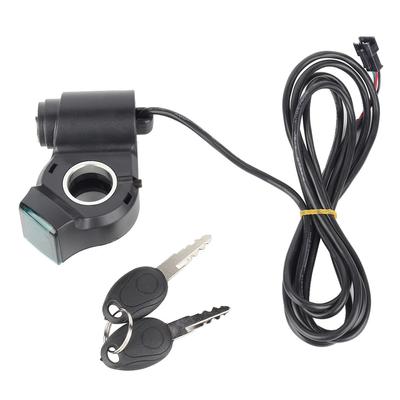 Throttle Voltmeter with Digital Voltage Display and Lock for 1299V E Bike Scooter Tricycle