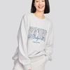 Skechers Pullover Loose Comfortable Round Neck Long Sleeve Sweatshirt Unisex Sweatshirt Light-White Gray L324U059-0248