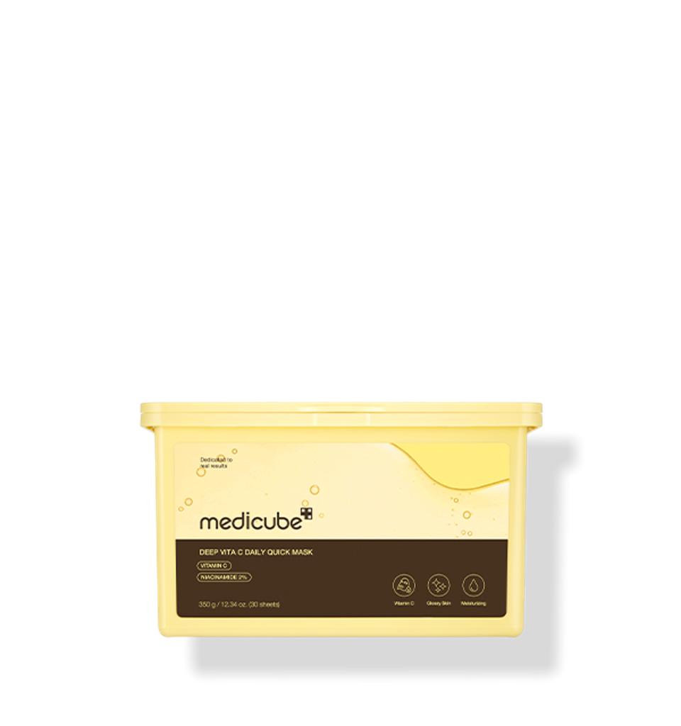 Medicube Deep Vita C Daily Quick Mask Korean Vitamin Face Mask Brightening Hydrating Skincare