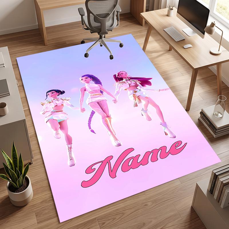 HUNTRIX (23) Personalized Name Office Carpet Stylish Decor for Living Room Bedroom Kitchen