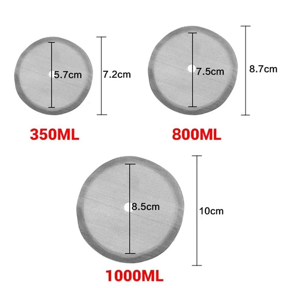 3 Pezzi Filtri Riutilizzabili per Caffettiera a Pressione 350/800/1000ml Filtri di Ricambio Rete Accessori per Caffettiera French Press