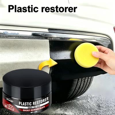 Car Plastic Restorer Restores Black Shine, Car Cleaning Products, Plastic and Leather Repair, Car Polishing and Coating Refurbishment Agent