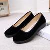 Cloth shoes flat single shoes soft sole work shoes black hotel shoes overalls dancing mother shoes