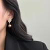 Leaf Pearl Diamond Stud Earrings 20 Light Luxury Niche Versatile Exquisite Premium Smart Soft Earrings