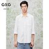 GXG Men's Jacquard 3/4 Sleeve Casual Shirt