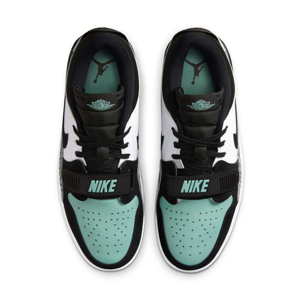 New Jordan Legacy 312 Anti Slip Wear Resistant Low Top Vintage Basketball Shoes Men's White Black Green CD7069-109