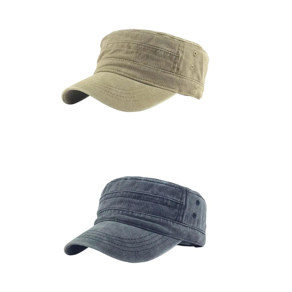 Fashion Hat Sunhat Washed Cotton Breathable Adjustable Unisex Outdoor Travel Casual Cadet Hat for Sports Beach