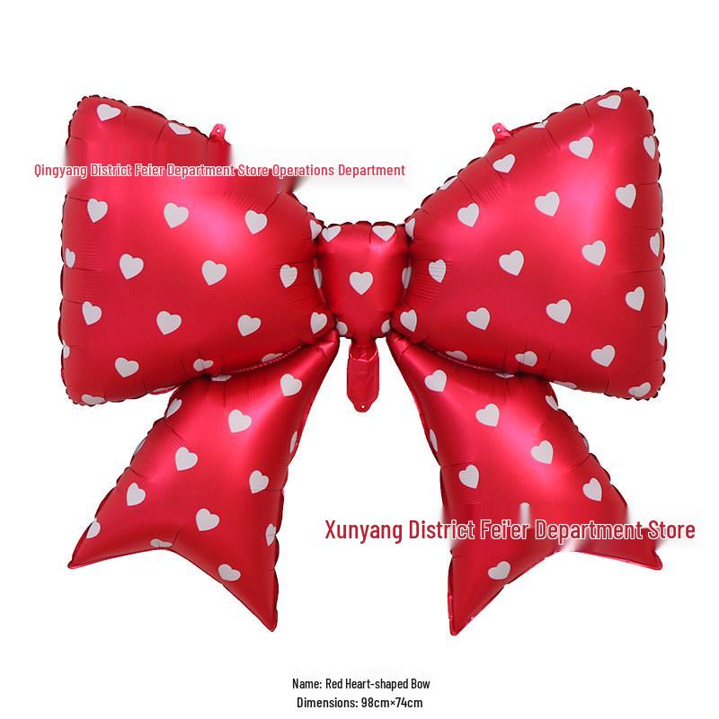 2026 Large Bow Aluminum Foil Balloon for Children's Birthday, Adult Party, or Wedding Decoration