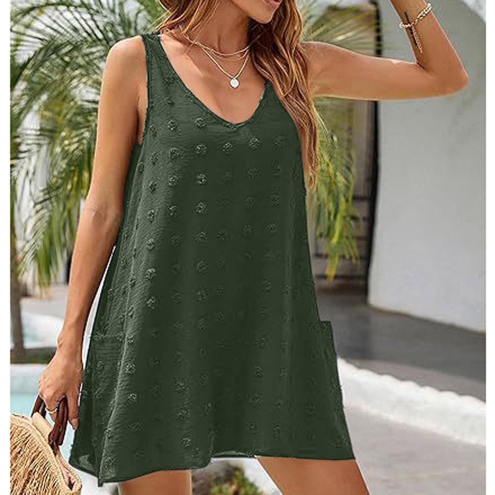 

Women s Summer Casual Festive Dresses For Women Wedding Guest Bridesmaid Dresses Party Dress L армия зеленый