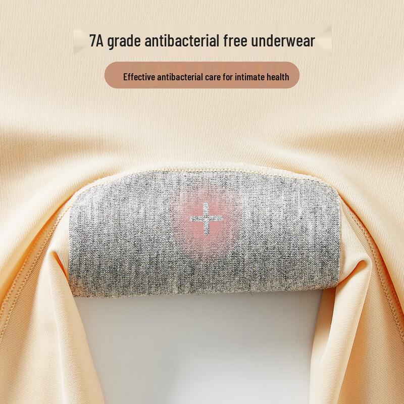 Mao Ren Seamless Ice Silk 3-in-1 Tummy Control Safety Shorts