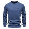 Gant Embroidered Autumn New Men's Long Sleeved Patchwork Hoodie Men's Casual Slim Fit Round Neck Sports Pullover