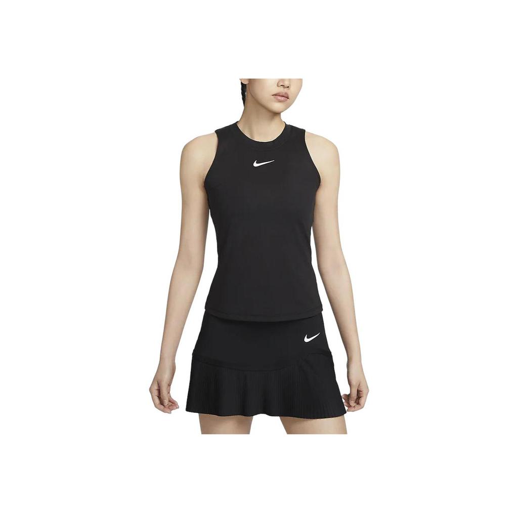 Nike Court Advantage Solid Color Quick-Dry Sleeveless Tennis Top Women tops Black FD5674-010