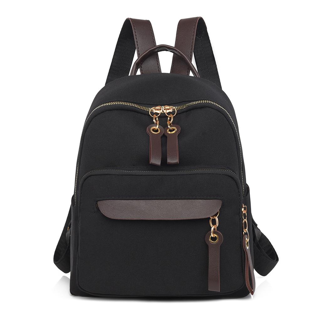 Oxford Backpack Women's Travel Backpack Large Capacity Color Block Student Schoolbag