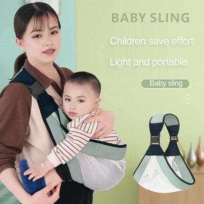 Sling purtător de încărcătură excelentă Blocare sigură Curea lată Presiune mai mică pe umăr, economisește forță de muncă, țesătură cu plasă goală, plimbări în aer liber, purtător nou-născut