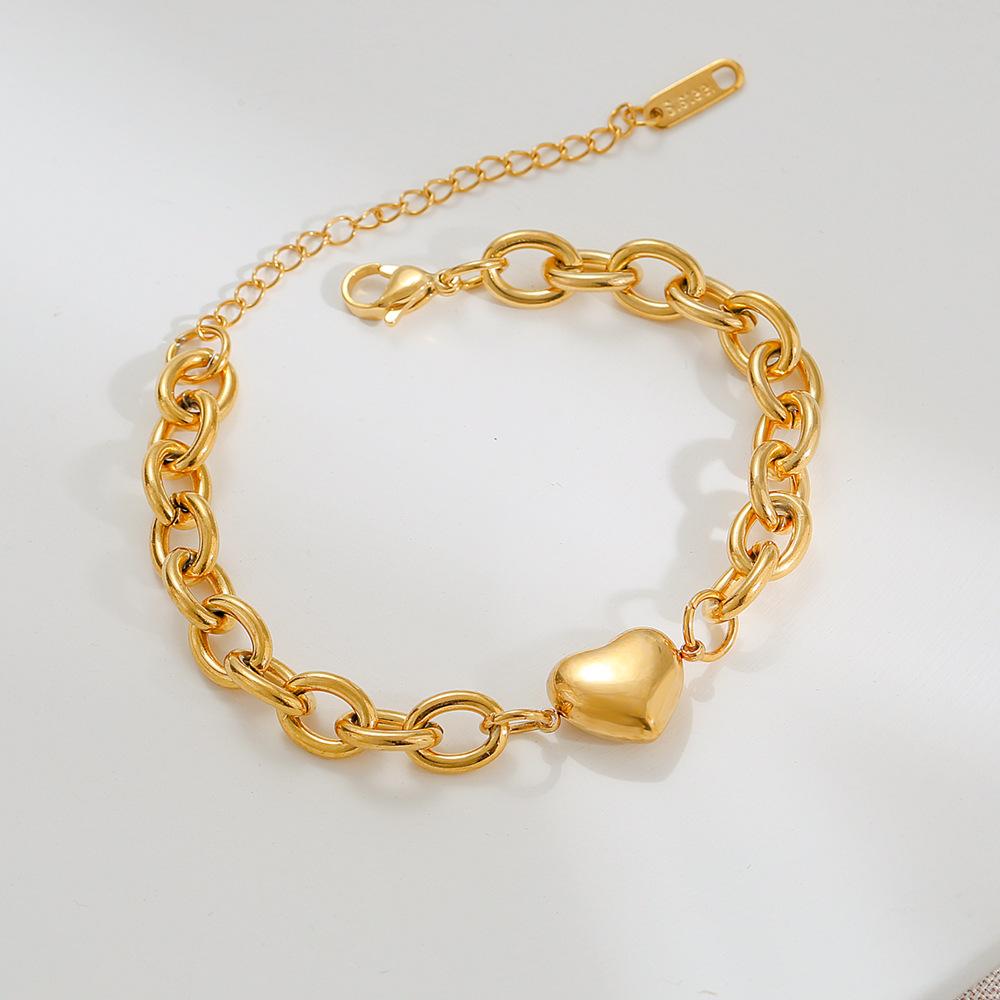 

грубый браслет-цепочка с О-образным звеном, женский модный ретро-браслет.