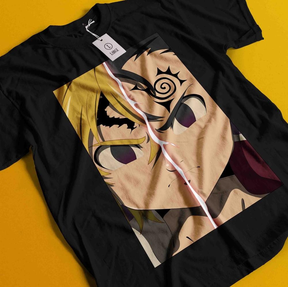 

Seven Deadly Sins Shirt Meliodas T-Shirt Escanor Tshirt Elizabeth Ban Diane King XL