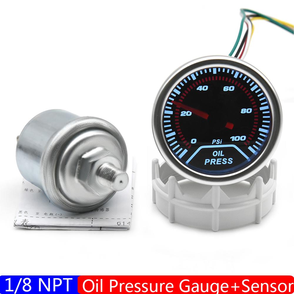 2" 52mm Car Turbo Boost Gauge PSI Exhaust Gas Temp Water Temp Oil Temp Press Air Fuel Ratio Voltmeter Tachometer for Car 12V