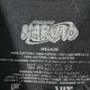 [USED] Naruto Boys Edition Vintage Academy Anime T-Shirt, Large Print, Black