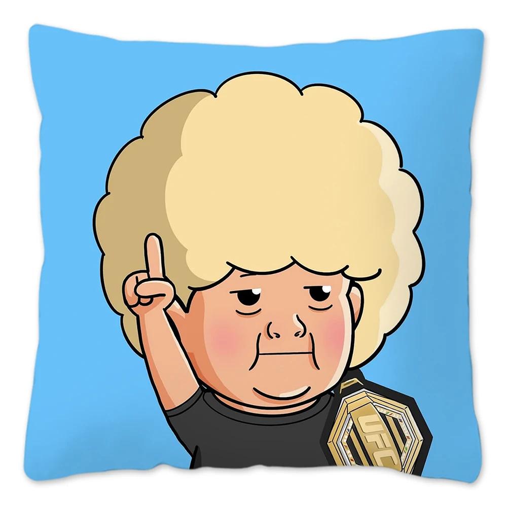 Hasbulla Hasbullah Meme Pillow Case Home Decoration Cushion Cover 45x45cm 40x40cm 50x50cm Throw Pillow Cover Housses De Coussin