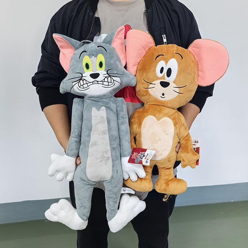 New 5060Cm Flat Tom And Jerry Stuffed Animal Toy Plush Doll Cute Squashed Pillow Quirky Ugly Cute Doll