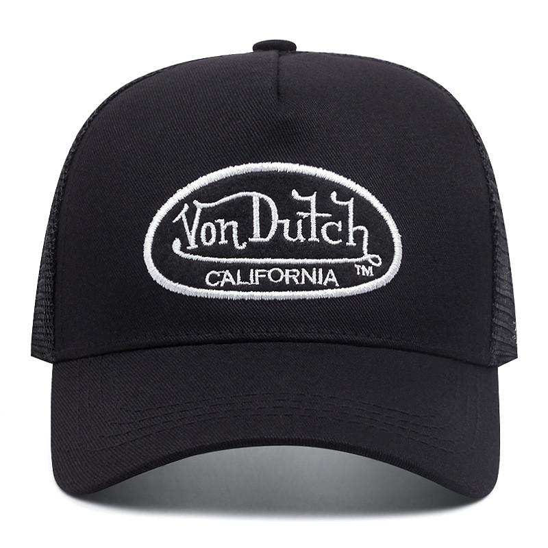 

Breathable Von Dutch Baseball Cap Embroidered Mesh Hat Unisex Fashion Street Style 5