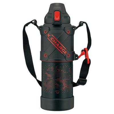 ZOJIRUSHI Water Seamless Sports Large Direct Stainless Steel Cool Red Integrated Bottle and Easy To Only 2 Items To Wash Bottle, Bottle, Type,