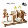 Wooden Magnetic Coupler Experiment Model STEAM Educational Toy Science Demonstration Kit for Kids Learning and School Display
