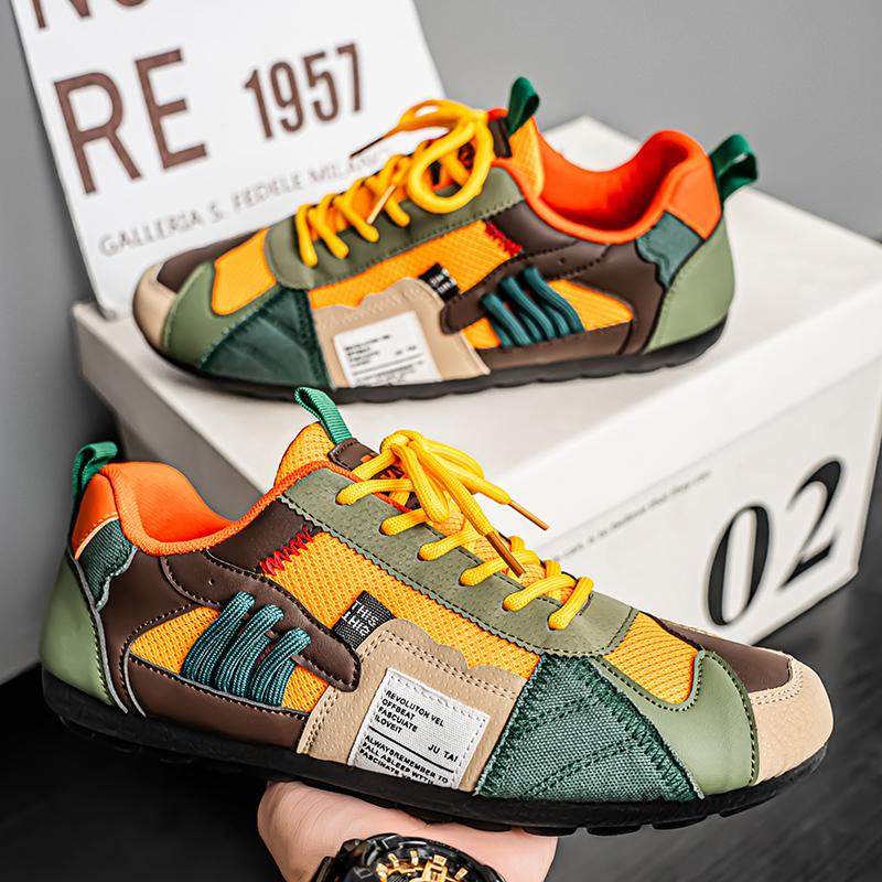 

YRZL Men s Sneakers Casual Shoes Breathable Mesh Sports Shoes for Men Walking Shoes Lightweight Comfortable Outdoor Footwear 43 оранжевый