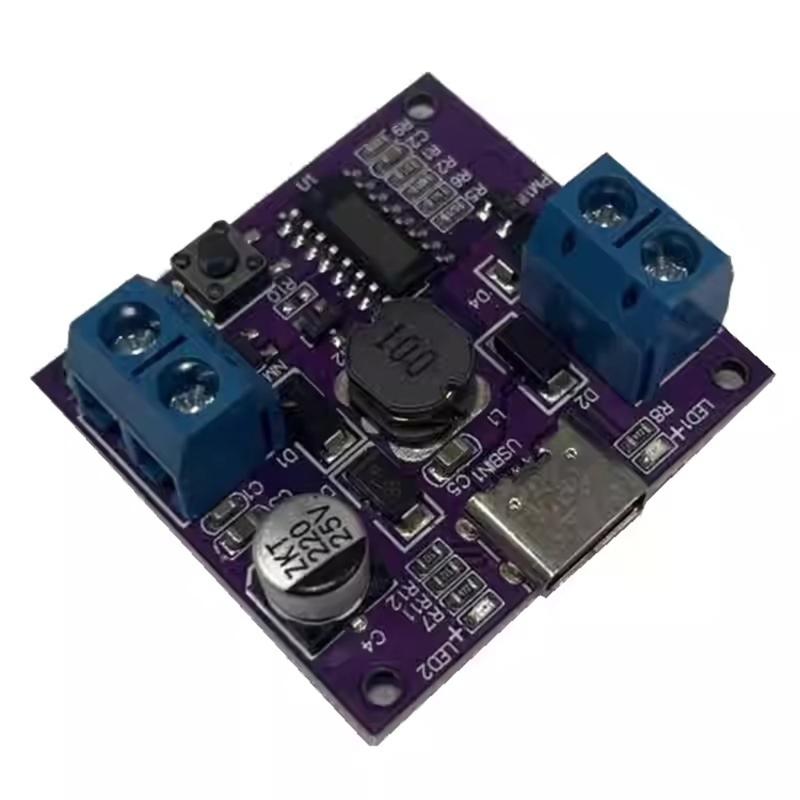 

Compactly DC5V 7V 9V Motor Speed Controller With Batteries Input Direct Current Motor Driver For Electronic Projects Model Car Task