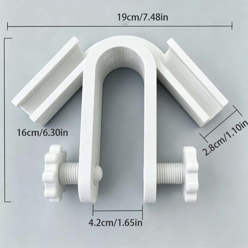 Clamp-On Hose Guide for Water Changes and Filling, Hand Screws with U-Shaped Support for Bucket, Fence, and Wall Use