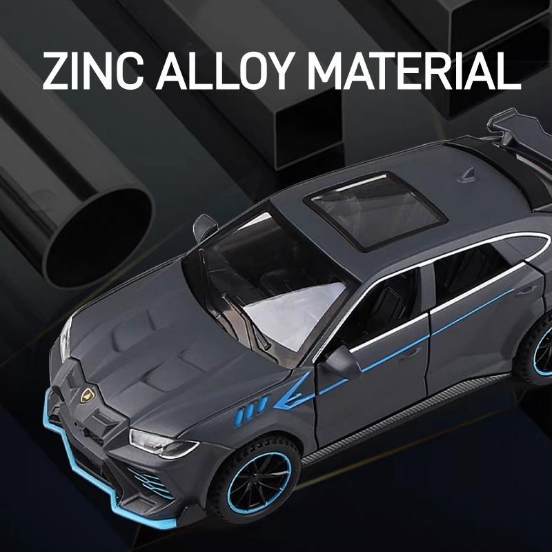 1/32 Lamborghini Bison Urus SUV Alloy Scale Car Model Diecast Metal Miniature Car Model Sound and Light Collection Children Toy Vehicles Gifts